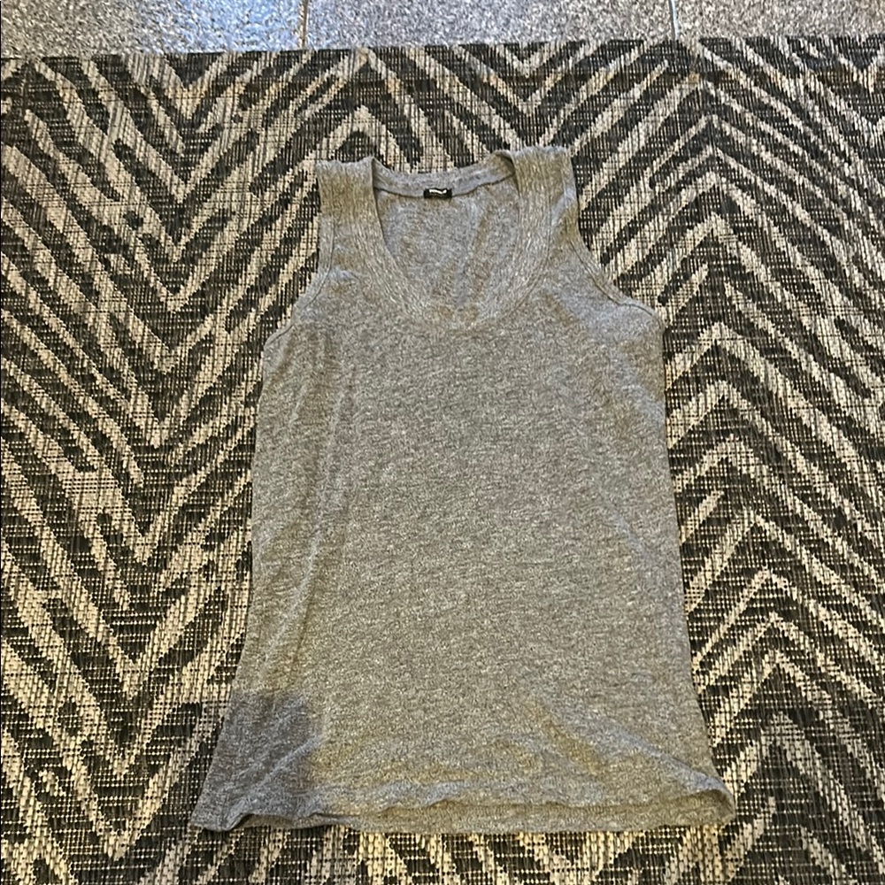Monrow grey knit tank
